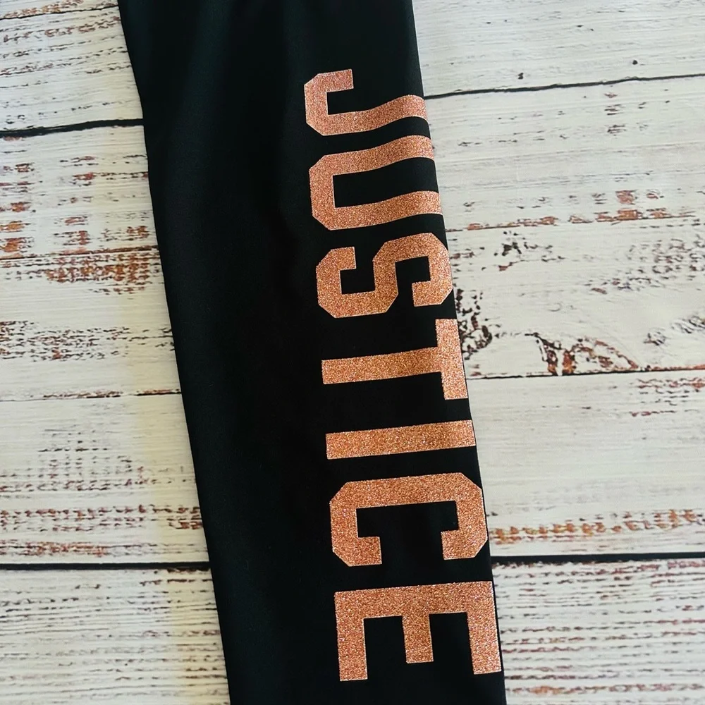 Justice black leggings! Size 12